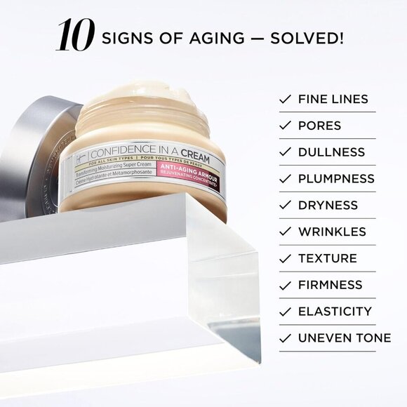 IT Cosmetics Confidence in a Cream Anti-Aging Hydrating Moisturizer 2 OZ New - Picture 3 of 12